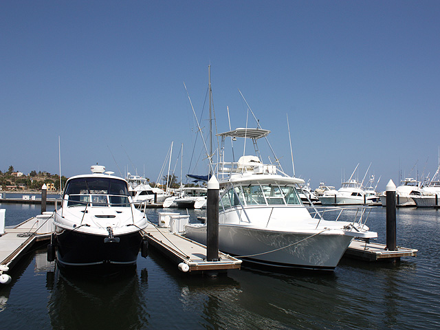 Fishing boats on the marina